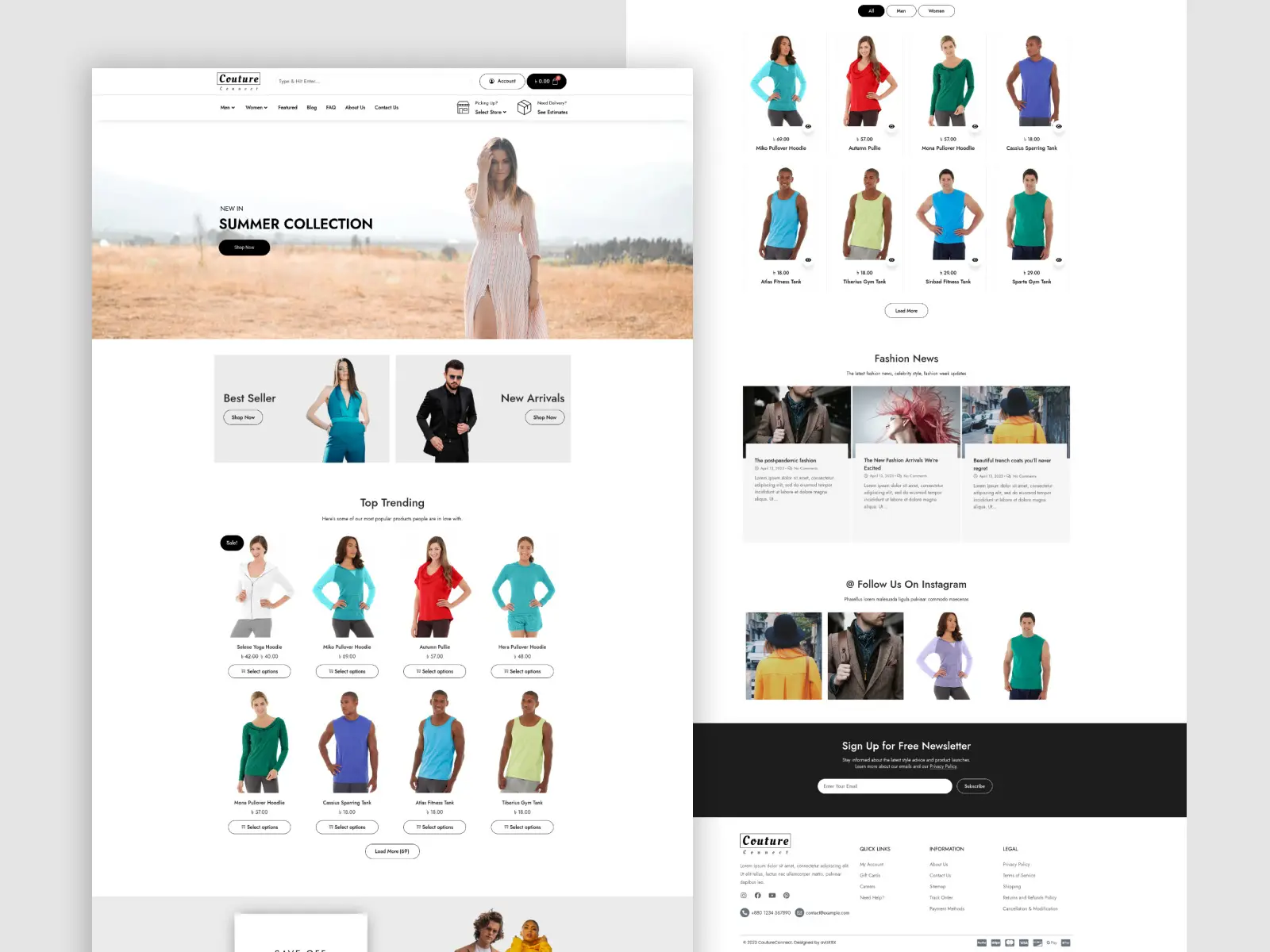 CoutureConnect - Fashion Ecommerce Website