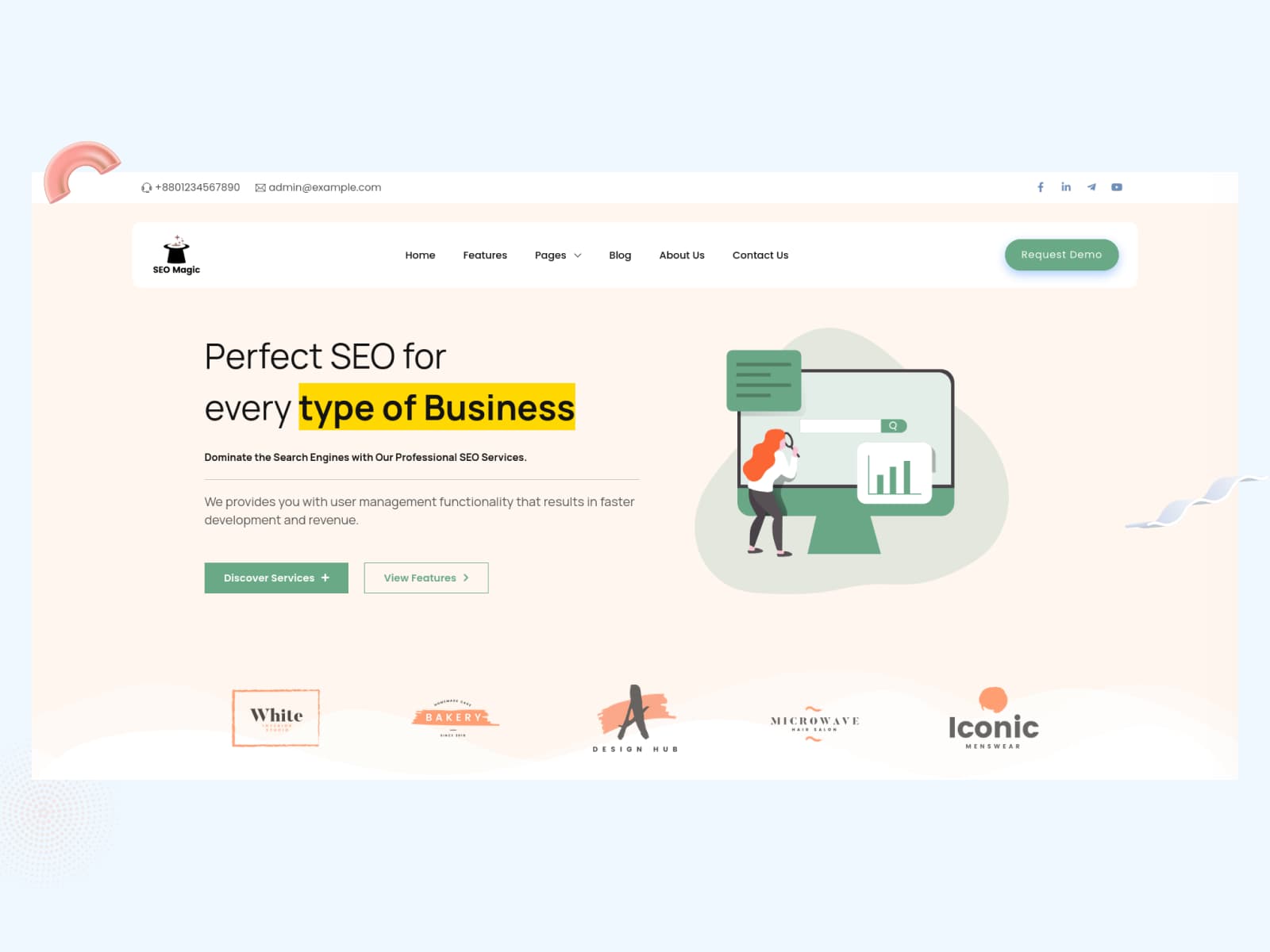 SEO Magic - Agency Business Website