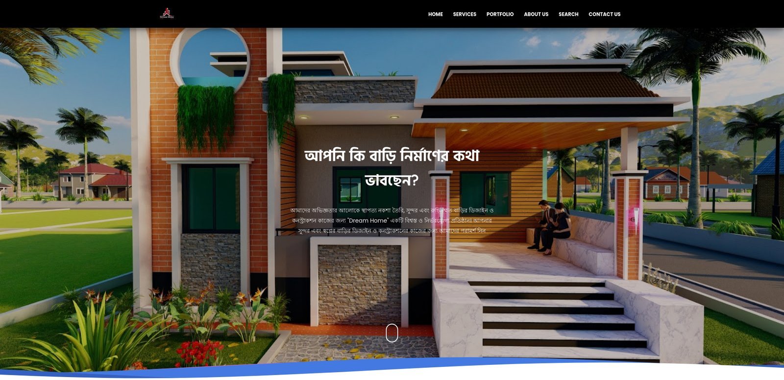 Dream Home Home Page designed by Avizit Roy avizitRX