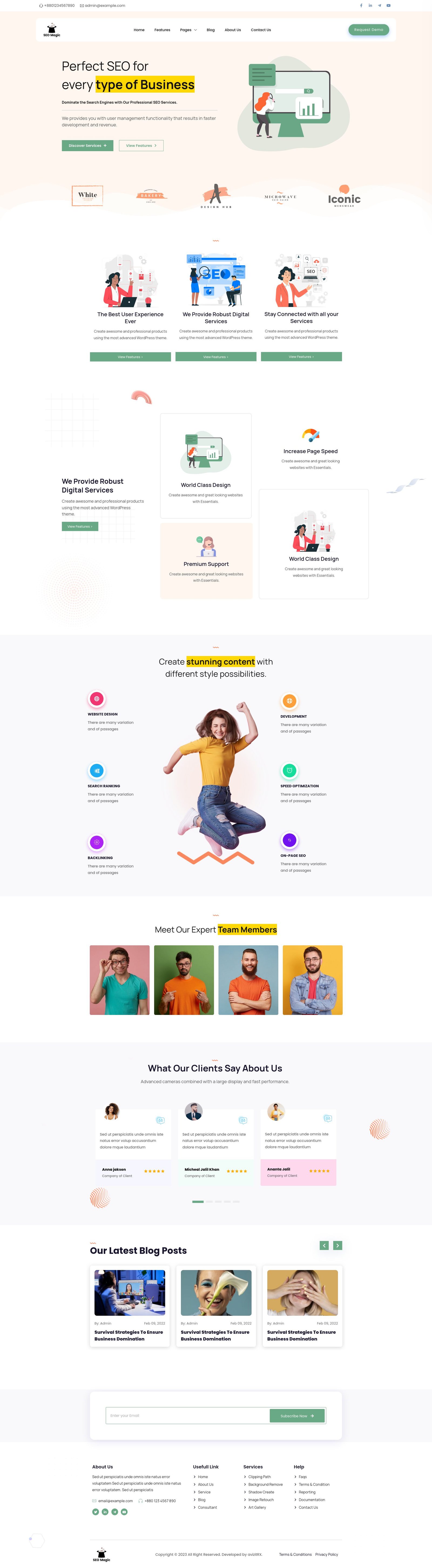 SEO Magic Agency Designed by avizitRX